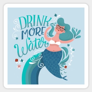 Work From Home Happy- Drink More Water Sticker